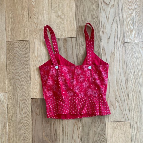 Rouje Rita Top in Red - Picture 5 of 6